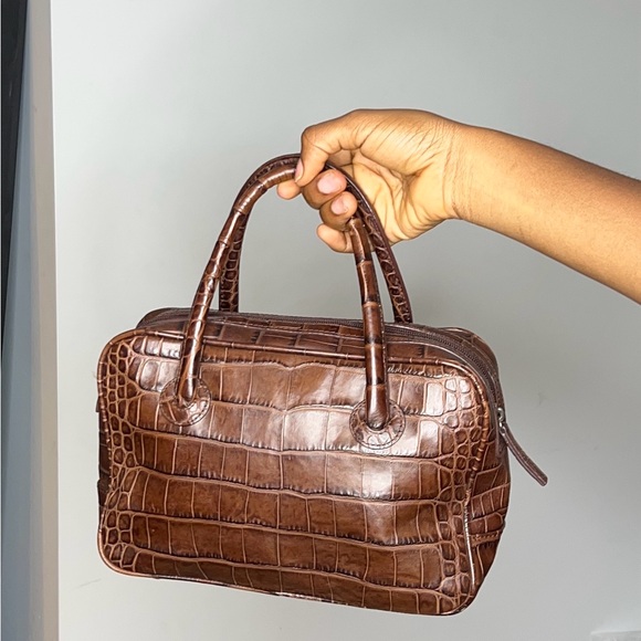 Brown Croc bag - Picture 5 of 5